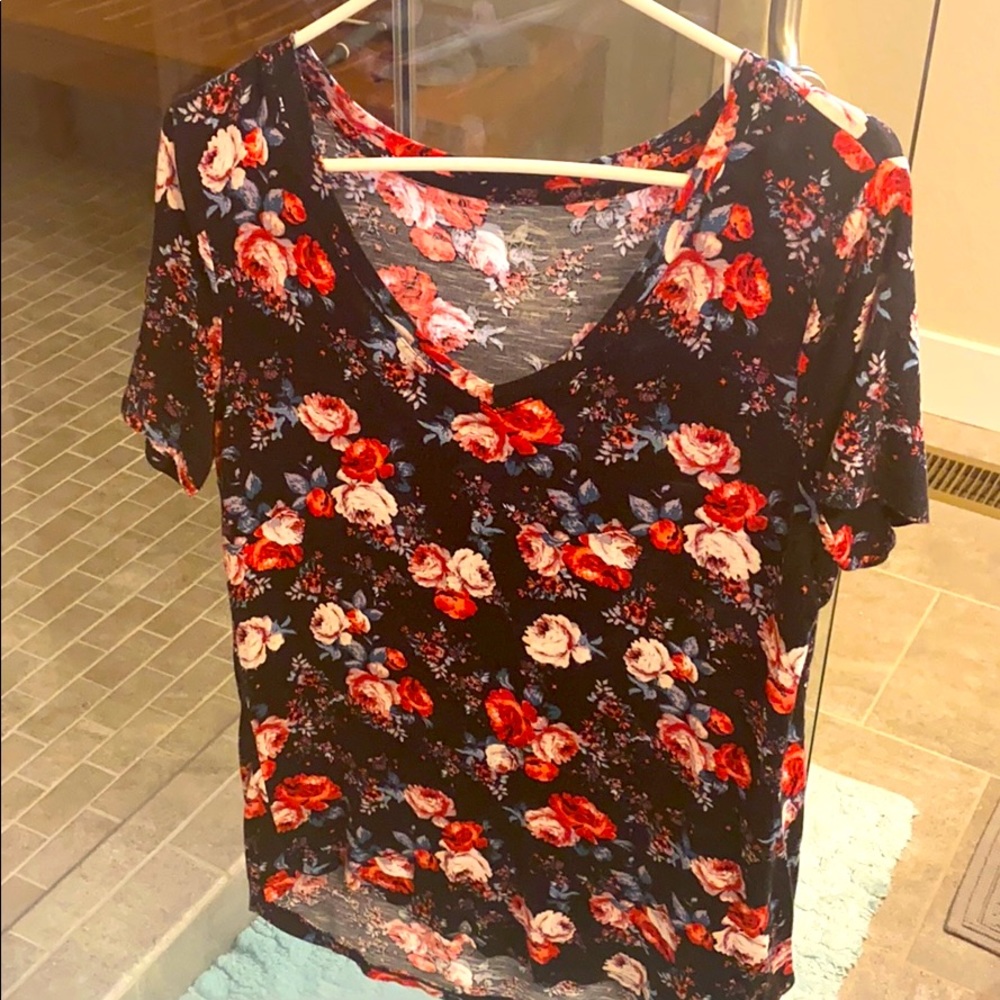 Floral print top